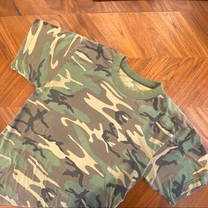 Vintage Style Camouflage T-Shirt